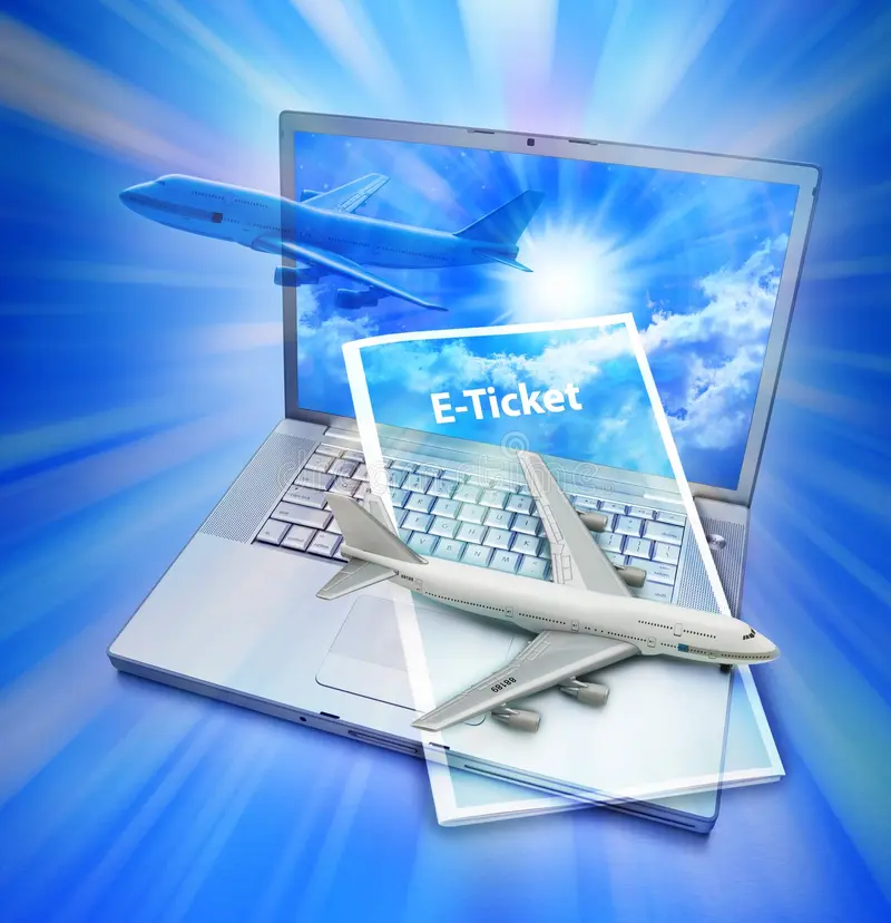 airplane e ticket travel computer 16125275